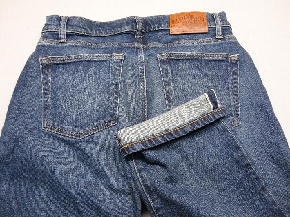 Lucky Legend 90s Loose High Rise Crop Jeans Womens 6/28 Blue Medium Wash Denim
